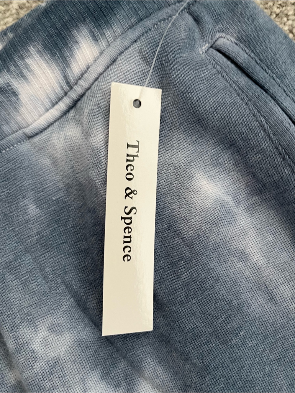 NWT Theo & Spence 2 Pair Tie-Dye Jogger Pants Bundle- Blue & Burgundy Size 3X - Picture 4 of 12